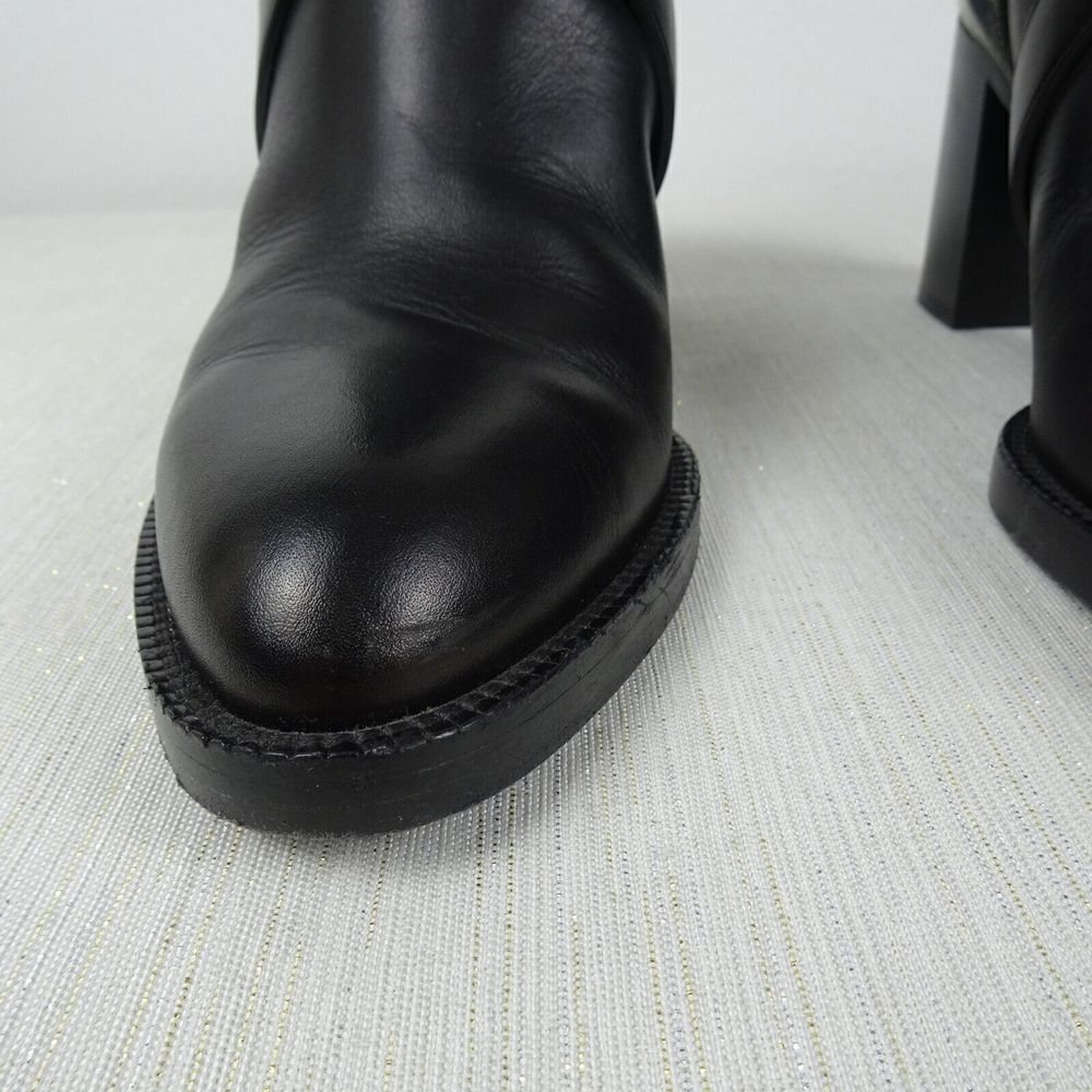 BURBERRY Women's Booties Vaughan Vintage Check & Leather Ankle Boots Heels 37 - Picture 8 of 14